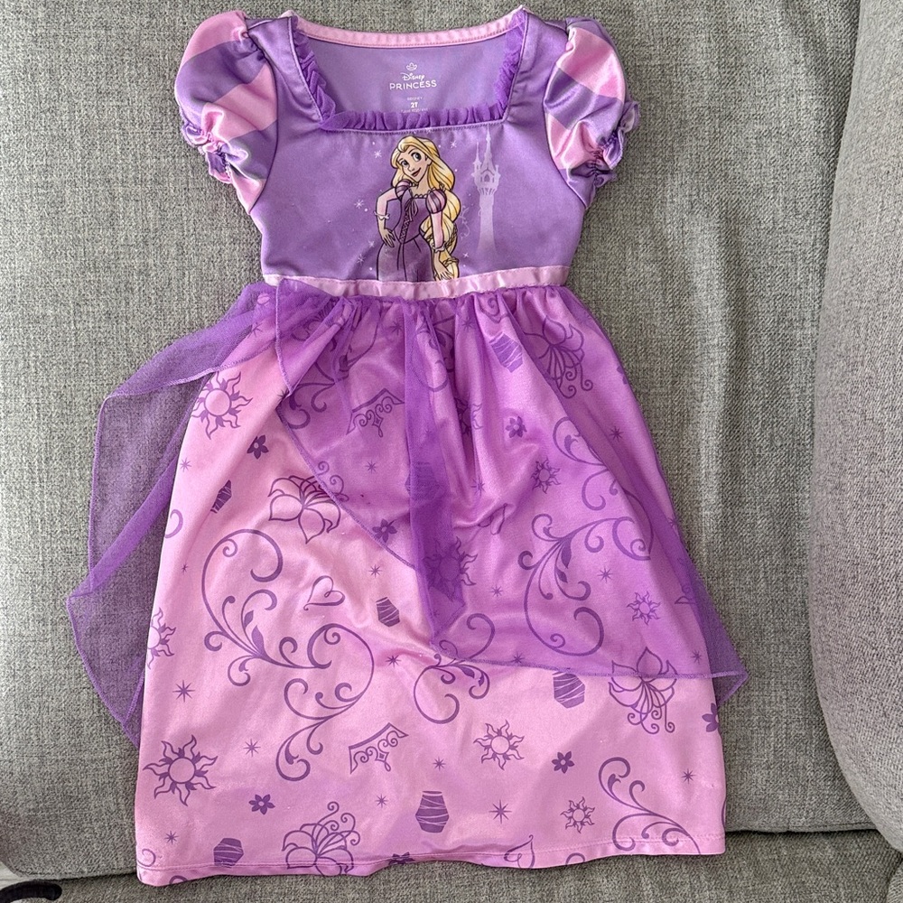 Disney Rapunzel Princess Nightgown Dress (2T)